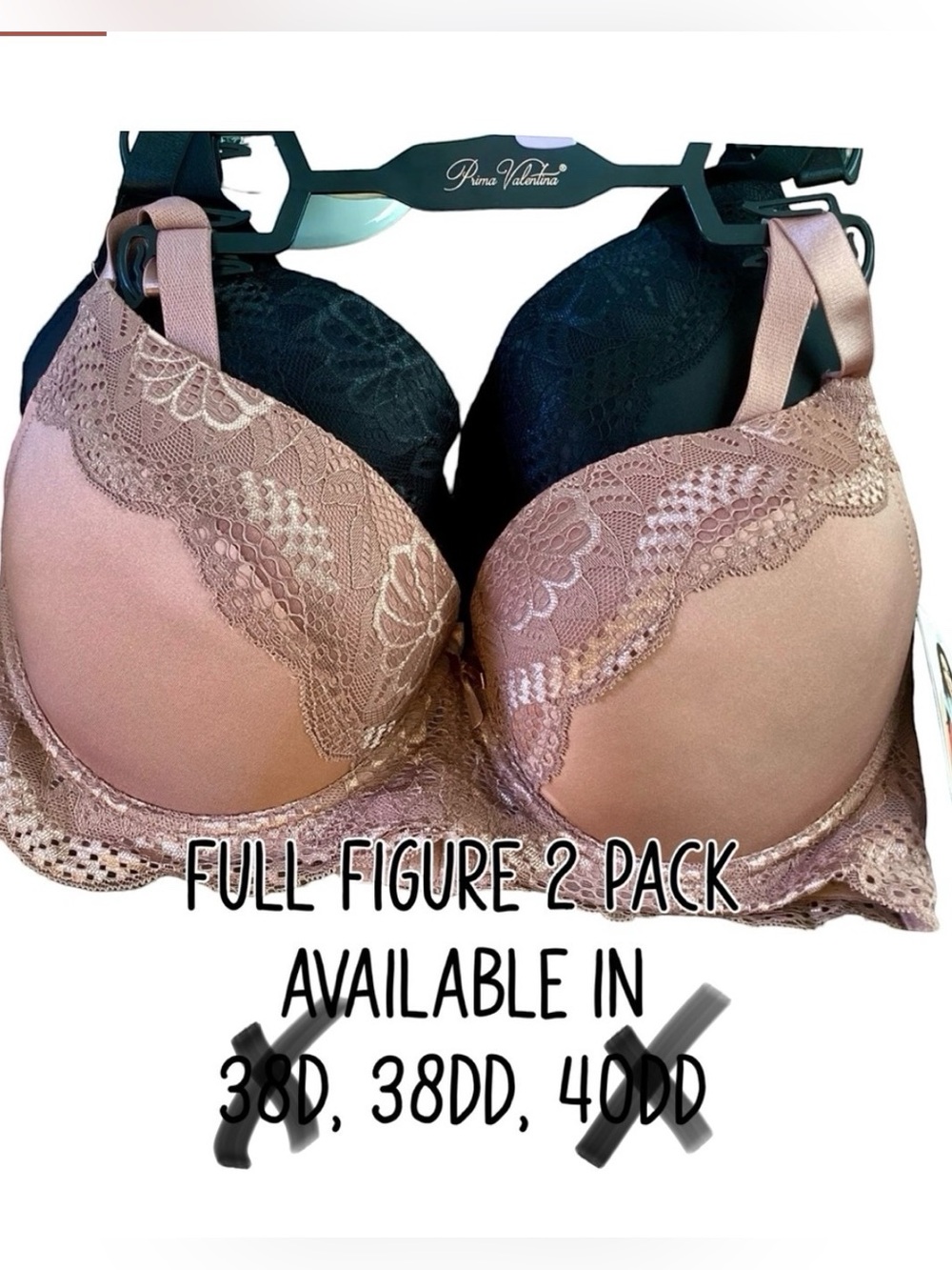 🌸2 Pack Full Figure Bras